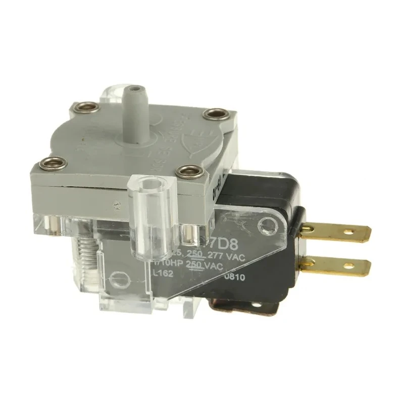 Herga Pressure Sensor SPDT (NO/NC) Adjustable Snap Action 0.07 to 2.75 bar 250V AC 5A 6101-0008