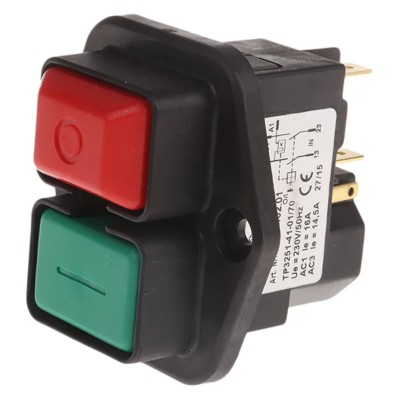 EICHOFF Push Button Switch Nominal Voltage 230V Switching Current 16A Model 3251-21-01/52