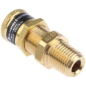 Norgren Quick Exhaust Valve, Brass, Male Threaded R G 1/4 in Connection, 0.63 to 1.6 Bar Operating Pressure, 61B2/BM000