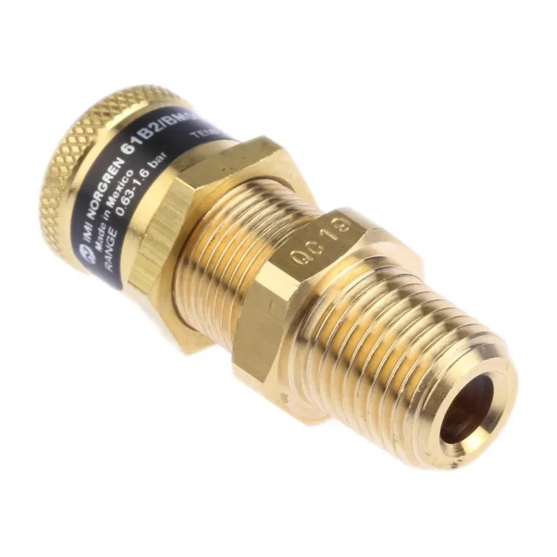 Norgren Quick Exhaust Valve, Brass, Male Threaded R G 1/4 in Connection, 0.63 to 1.6 Bar Operating Pressure, 61B2/BM000