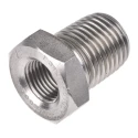 RS PRO Stainless Steel Pipe Fitting Straight Hexagon Bush Male 1/4 in x Female 1/8 in 826-7074