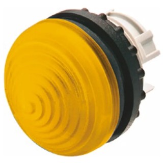 Eaton Yellow Pilot Light Head 22.5 mm Cutout Panel Mount Plastic Bezel IP69K RMQ Titan M22 Series 78635864 M22-LH-Y+M22-A