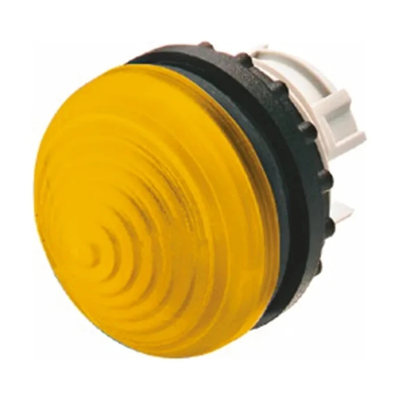 Eaton Yellow Pilot Light Head 22.5 mm Cutout Panel Mount Plastic Bezel IP69K RMQ Titan M22 Series 78635864 M22-LH-Y+M22-A