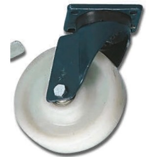 LAG Swivel Castor, 500 kg Load Capacity, 125 mm Polyamide Wheel, Ball Bearing Hub, Overall Height 172 mm, Heavy Duty 18408
