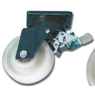 LAG Braked Swivel Castor 1000 kg Load Capacity 200 mm Polyamide Wheel 251 mm Height 50 mm Width 18417 FR