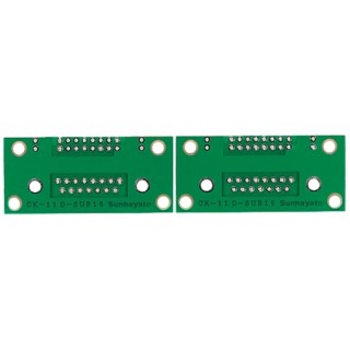Sunhayato 30 Way 2 Sides Epoxy Glass Fabric Laminate FR4 Converter Board 106.68mm x 24.13mm CK-11