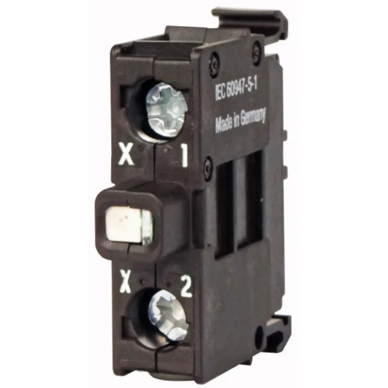 Eaton M22 Series LED Light Block, 12 V AC/DC, 30 V AC/DC, White Illumination, Screw Terminal 216560 M22-LEDC-W