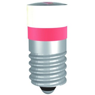 Signal Construct White Indicator Lamp Single Chip 60 V AC/DC, E10 Base, 9.7 mm Diameter, 1250mcd MWCE22669
