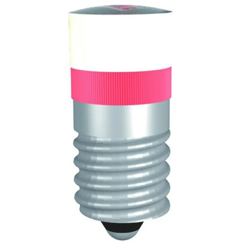 Signal Construct White Indicator Lamp Single Chip 60 V AC/DC, E10 Base, 9.7 mm Diameter, 1250mcd MWCE22669