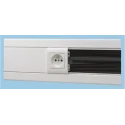 Planet-Wattohm Logix White Cable Trunking, Polyvinyl Chloride, Width 130mm, Depth 50mm, Length 2m W130mm