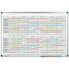 Legamaster Monthly Lacquered Wall Planner 600mm x 900mm Magnetic Grey Netherlands 4140-00