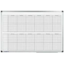 Legamaster Monthly Lacquered Wall Planner 600mm x 900mm Magnetic Grey Netherlands 4140-00