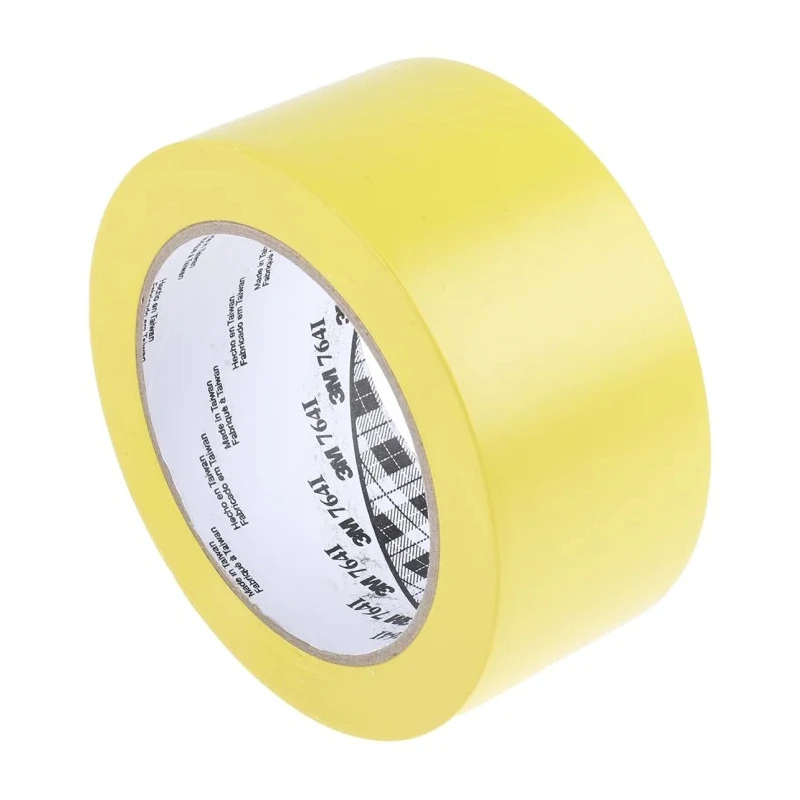 3M Yellow Vinyl Lane Marking Tape 50mm Width 33m Length 0.13mm Thickness 764