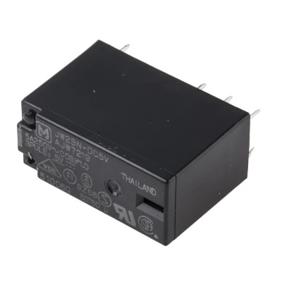 Panasonic PCB Power Relay 5V DC Coil 8.2mA Switching Current DPDT JW2SN-DC5V