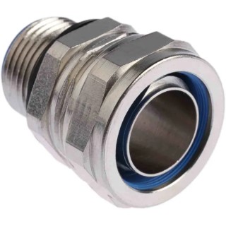 Adaptaflex Nickel Plated Brass Conduit Fitting 20 mm Nominal Size M20 Thread IP65 Rated 7TCA296020R0159 SP20/M20/M