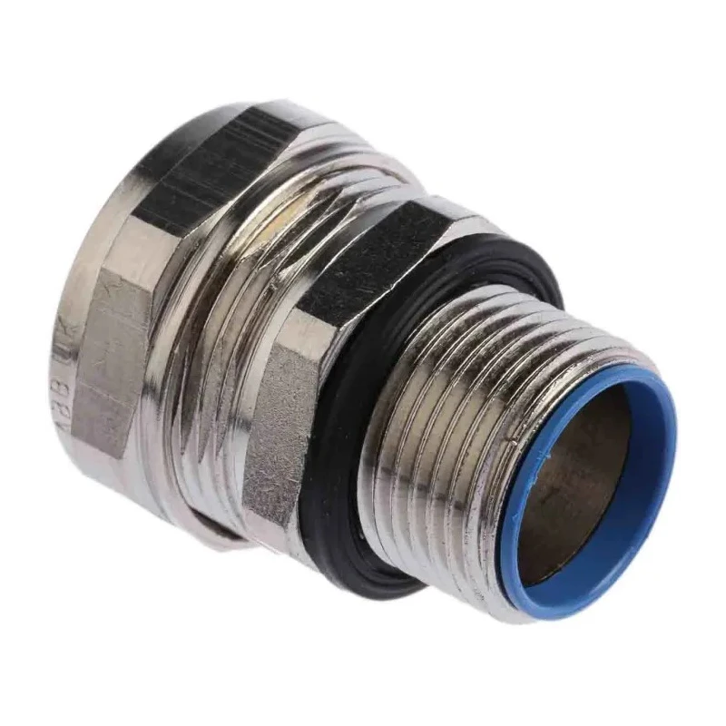 Adaptaflex Nickel Plated Brass Conduit Fitting 20 mm Nominal Size M20 Thread IP65 Rated 7TCA296020R0159 SP20/M20/M