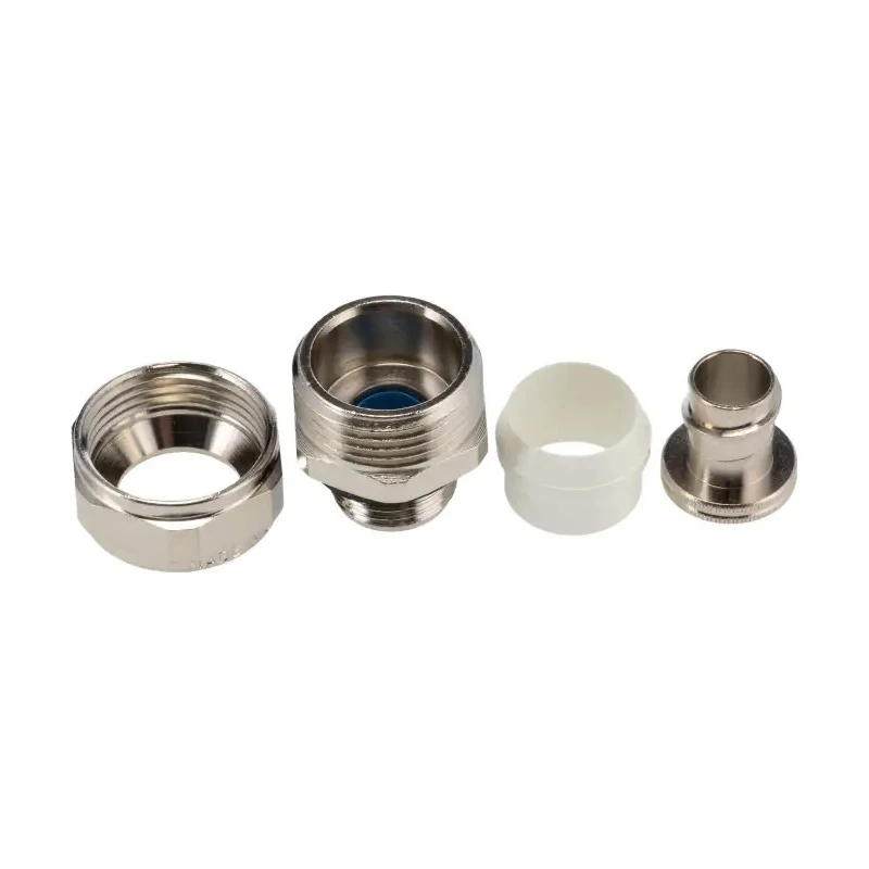 Adaptaflex Nickel Plated Brass Conduit Fitting 12 mm Nominal Size PG9 Thread IP65 Rated 7TCA296020R0071 SP12/PG9/M