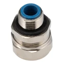 Adaptaflex Nickel Plated Brass Conduit Fitting 12 mm Nominal Size PG9 Thread IP65 Rated 7TCA296020R0071 SP12/PG9/M