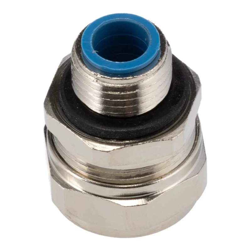 Adaptaflex Nickel Plated Brass Conduit Fitting 12 mm Nominal Size PG9 Thread IP65 Rated 7TCA296020R0071 SP12/PG9/M