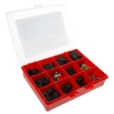 RS PRO Washer & Seal Kit with 83 Assorted Rubber Washers in 12 Compartment Plastic Carry Case 400-8301