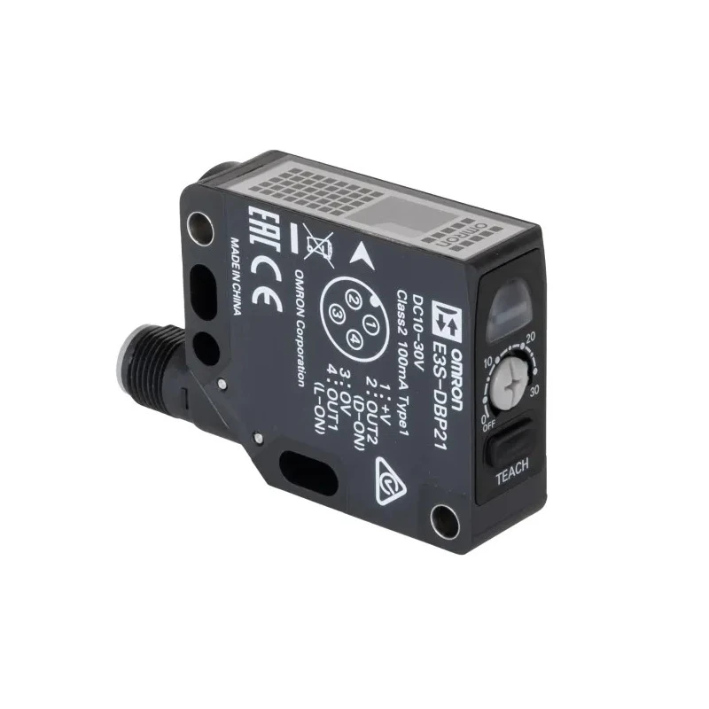 Omron Retroreflective Photoelectric Sensor Block Sensor 0 → 4.5 m Detection Range PNP Output IP67 IP69K E3S-DBP21