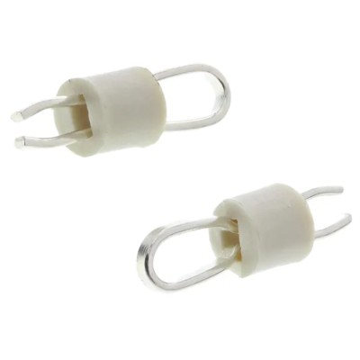 Keystone 1.6 mm White Insulated Terminal Post UL Standard 8.1 mm Height 5012
