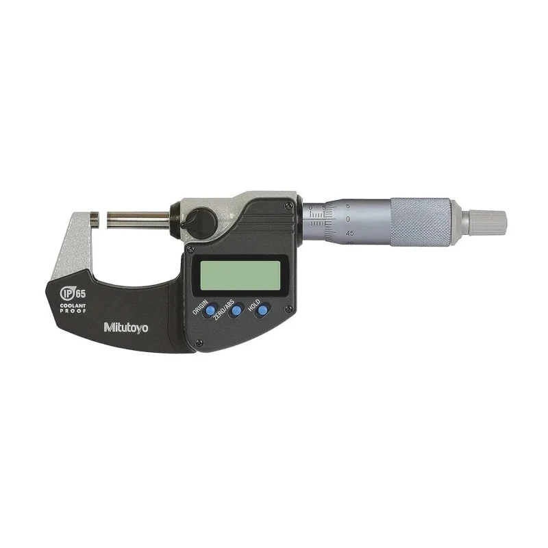 Mitutoyo Digital External Micrometre IP65, ±0.00005 in Accuracy, 25 mm Range 293-330-30