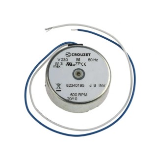 Crouzet Counter Clockwise AC Synchronous Motor 0.16 W 1 Phase 10-Pole 230V Fixing Hole Mounting 82340195
