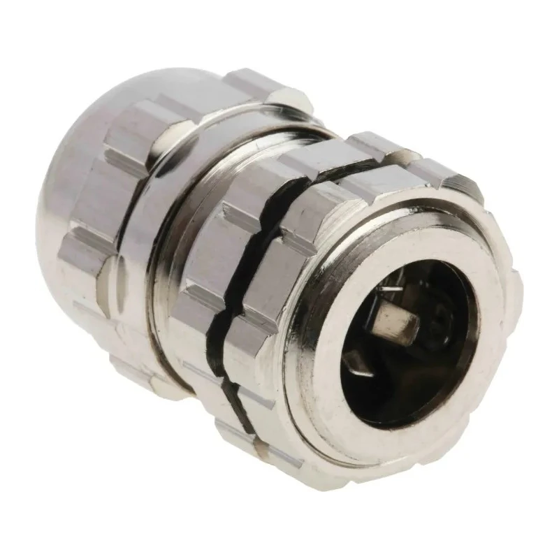 RS PRO Metallic Nickel Plated Brass Cable Gland M16 Thread 4 mm Min 8 mm Max IP68 835-4119