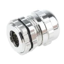 Alpha Wire Metallic Nickel Plated Brass Cable Gland PG11 Thread 5 mm Min. 10 mm Max. IP68 835-4096