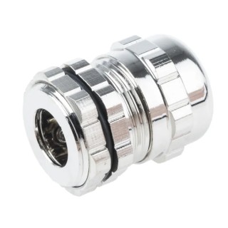 Alpha Wire Metallic Nickel Plated Brass Cable Gland PG11 Thread 5 mm Min. 10 mm Max. IP68 835-4096