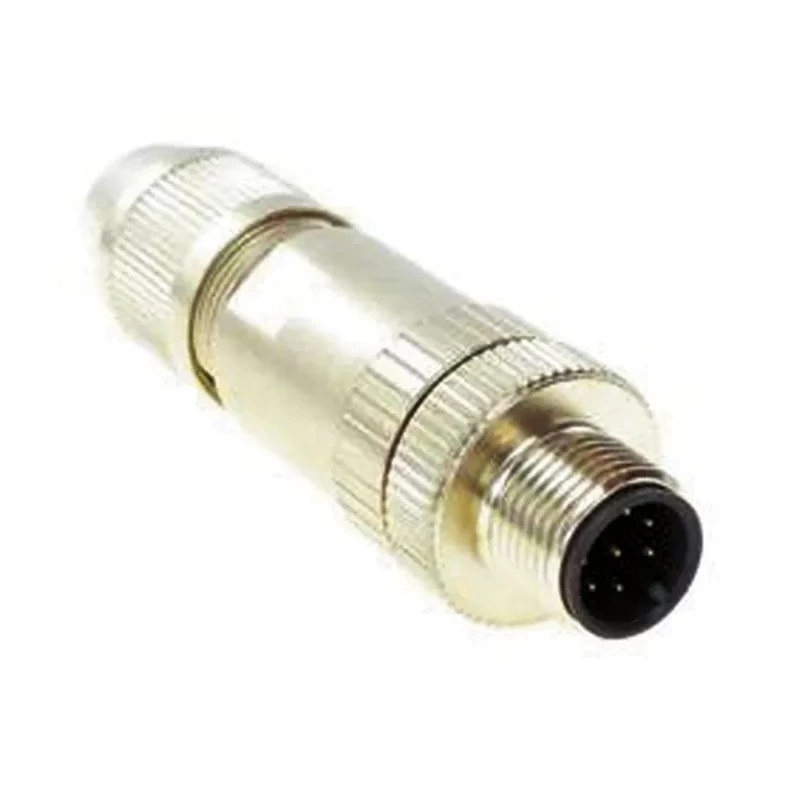 Turck Circular Connector M12 Cable Socket Male Brass Housing IP67, 4 Contacts, 4A Current, CMBS 8141-0