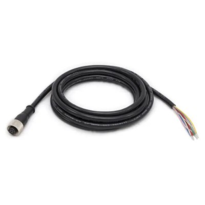 Banner Sensor Actuator Cable, Male 8 Way M12 Straight to Female 8 Way Unterminated, PVC Jacket, Black, IP67, 75V MQDC2S-815