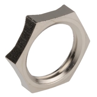 Lapp Silver Nickel Plated Brass Cable Gland Locknut M16 Thread 52103310