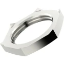 Lapp Silver Nickel Plated Brass Cable Gland Locknut M16 Thread 52103310