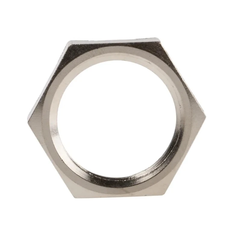 Lapp Silver Nickel Plated Brass Cable Gland Locknut M16 Thread 52103310