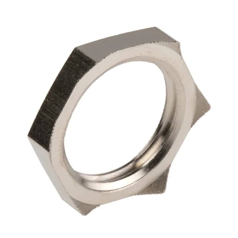 Lapp Silver Nickel Plated Brass Cable Gland Locknut M16 Thread 52103310