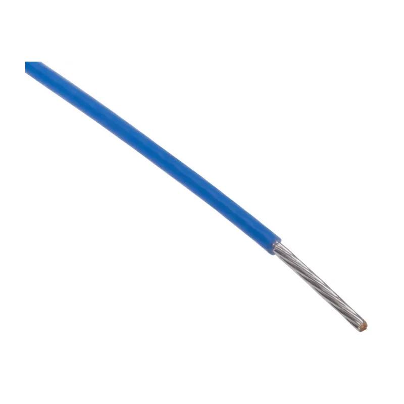RS PRO Blue 0.22 mm² 24 AWG Hook Up Wire, 7/0.2 mm Core Strands, 100 m Length, PTFE Jacket 841-7241