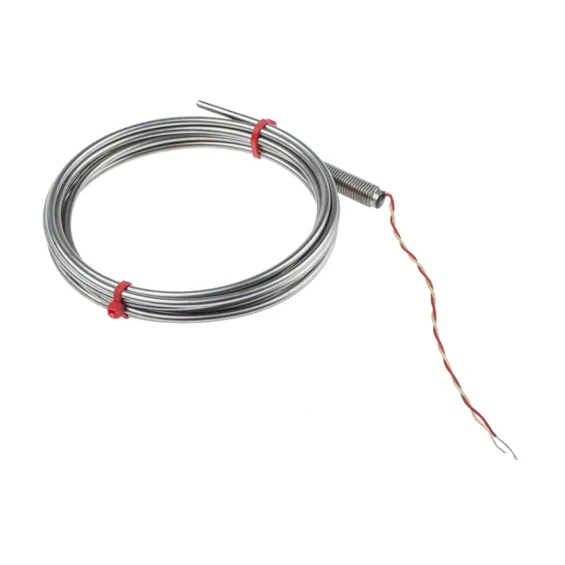 RS PRO Type K Mineral Insulated Thermocouple Stainless Steel Probe 3 mm Diameter 2 m Length 1100 °C Maximum 847-1150
