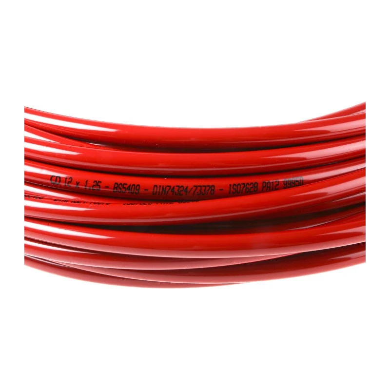 RS PRO Compressed Air Pipe Red Nylon 12 mm Diameter 30 m Length NLF Series 415-0519