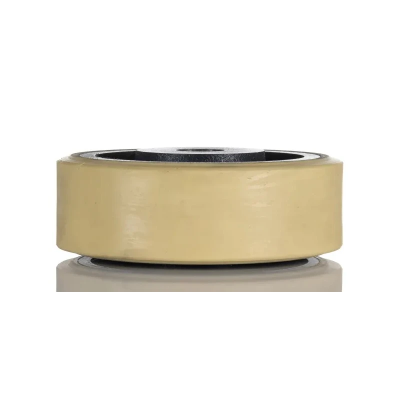 Revvo Polyurethane Trolley Wheel 150mm Diameter 50mm Width Cast Iron Hub Plain Bore 25mm Bore Diameter 55mm Bore 420-8911