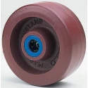 Flexello Polyurethane Trolley Wheel 100mm Diameter 38mm Width Cast Iron Hub Roller Bearing 250kg Load Capacity 420-3398