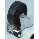 LAG Fixed Castor 150 kg Capacity, 80 mm Thermoplastic Wheel, Stainless Steel Fork 28202