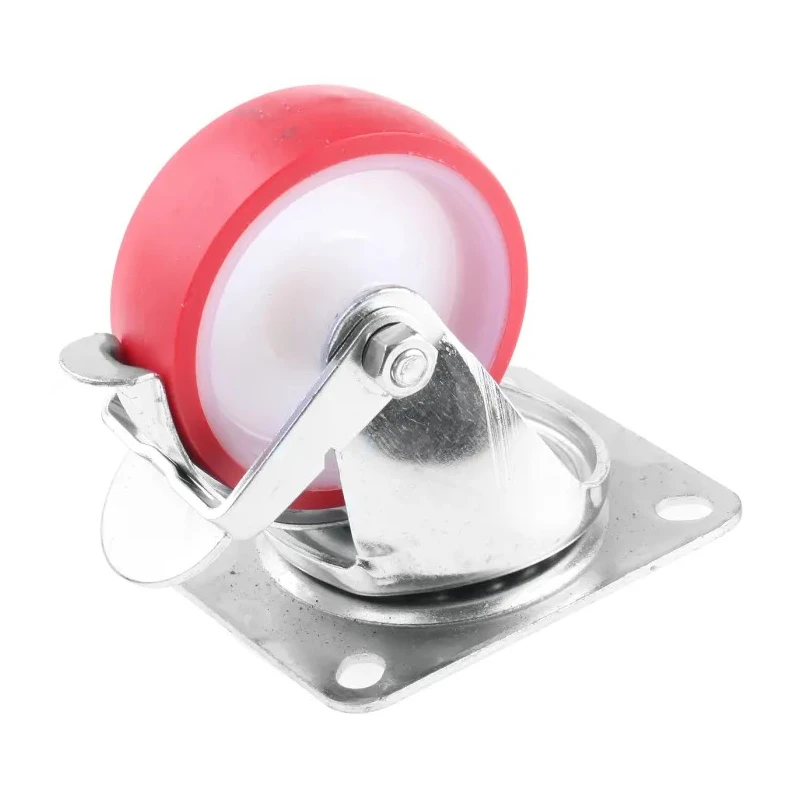 Flexello Braked Swivel Castor 200 kg Load Capacity 100 mm Polyurethane Wheel 420-3499