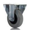 RS PRO Fixed Castor Industrial Wheel 70 kg Load Capacity 100 mm Diameter Rubber Tire Nylon Hub 828-6319