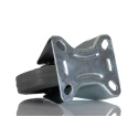 RS PRO Fixed Castor Industrial Wheel 70 kg Load Capacity 100 mm Diameter Rubber Tire Nylon Hub 828-6319