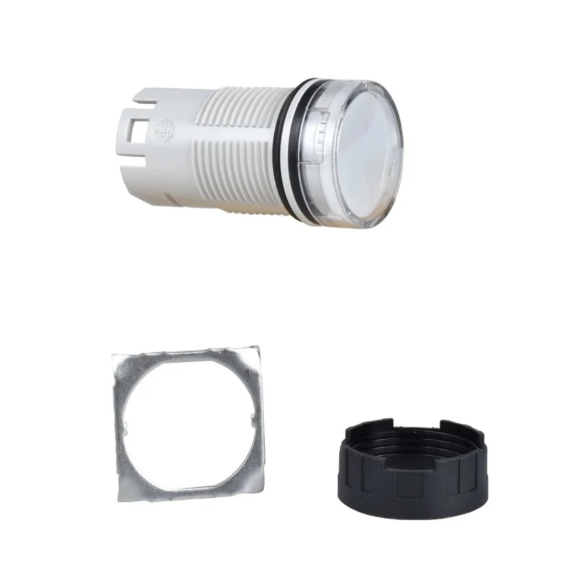 Schneider Electric Panel Mount White Incandescent Lamp Pilot Light Head Harmony XB6 16 mm Cutout 240V IP65 ZB6AV1