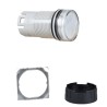 Schneider Electric Panel Mount White Incandescent Lamp Pilot Light Head Harmony XB6 16 mm Cutout 240V IP65 ZB6AV1