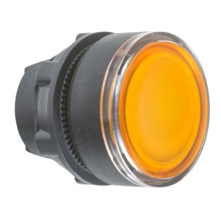 Schneider Electric Harmony XB5 Series Orange Momentary Round Push Button Head, 22 mm Cutout Diameter, IP67 IP69K IP66 ZB5AW35