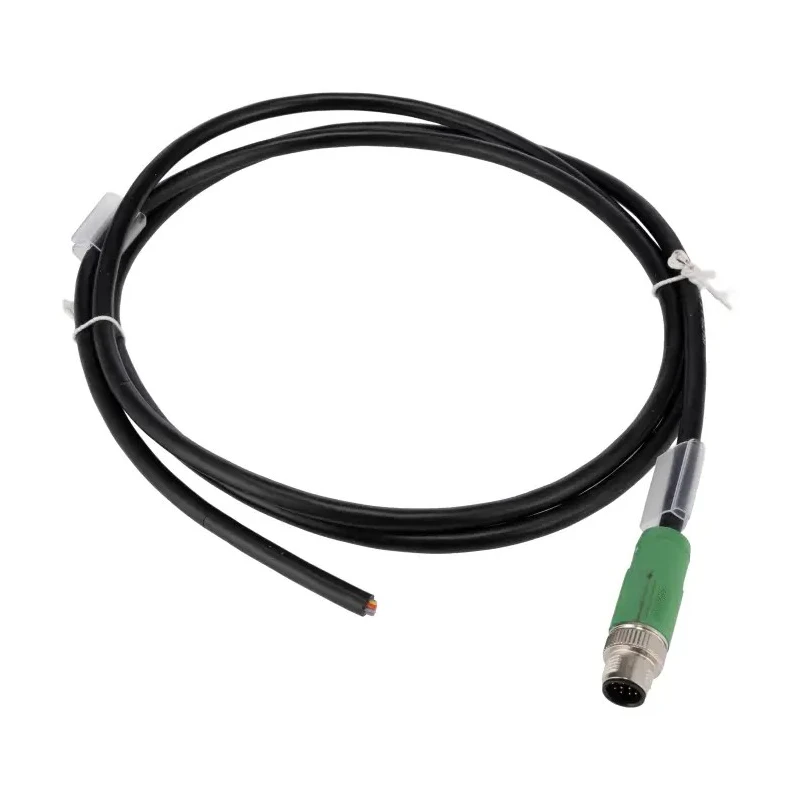 Phoenix Contact Sensor Actuator Cable 12 Way Male M12 to Unterminated 1.5 m 30V 1.5A PVC Jacket SAC-12P-MS/1 1554775